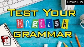 Test your Grammar + PDF - Level B - Grammar Check up with answers - Easy English Lesson