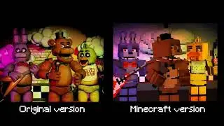 FNAF original trailer and minecraft version comparison