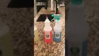 We used 3 of our products to clean my living room kitchen and hardwood floors !!!!