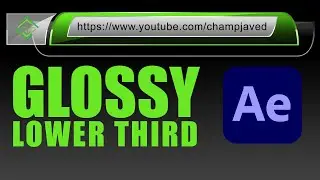 Glossy Lower Third Animation After Effects Tutorial in Urdu