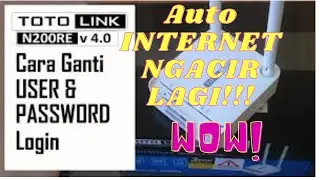 CARA MENGANTI PASSWORD WIFI DI ROUTER TOTOLINK N200 #wifi #tplink #tutorial #trending