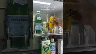 restock my beverage shelf in the fridge 🥤