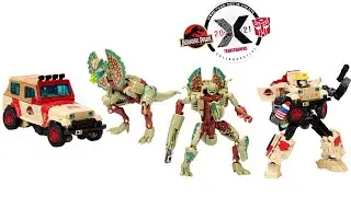 Transformers X Jurassic Park Collaborative Decepticon Dilophocon vs Autobot JP12 Images Preorder!!