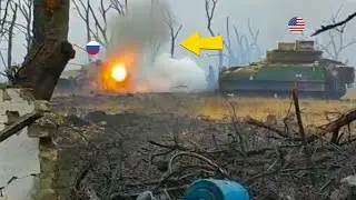 The Russians launched a tank attack, but it ended badly.