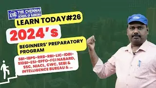 BANK EXAM COACHING IN CHENNAI | 2024’s  BEGINNERS’ PREPARATORY PROGRAM | DAY-26