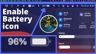 Show Battery Percentage in Menu bar MacOS Bigsur - Macbook Pro Macbook Air Macbook M1 Macbook Air M1
