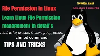File Permission's in Linux system | Linux OS Permission management in details | Linux Tutorial