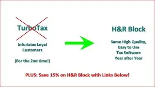 TurboTax Users Outraged - Use H&R Block For Online Tax Preparation Instead