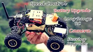 RC Rock Crawler PRO modification | Upgrading Camera, Battery, Radio Range, Steering |