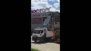 Танковый завод - супермаркет с продуктами, харьковчанин на русском передает привет русскому миру