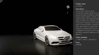 Car configurator Unreal Engine 5 Vehicle configurator