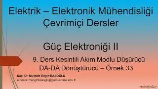 Güç Elektroniği | Düşürücü (Buck) DC-DC Dönüştürücü | Kesintili Akım Modu Örnek Çözümü