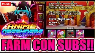 JUGANDO ANIME DEFENDERS con SUBS!!🔥HOY SORTEO SEMANAL🤑🔴 BANNER LIVE 🔴 
