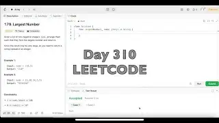 Day 310: LeetCode Problem 179. Largest Number - Swift