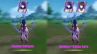 How Much Does C6 Kujou Sara Buff Raiden Shogun? || Genshin Impact