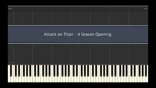 Attack on Titan - 4 Season Opening l Piano MIDI Version (На пианино)