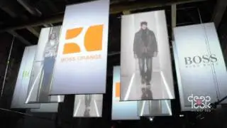 Hugo Boss, 3D mapping projection performance in Samara