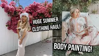 Body painting! Huge summer princess polly haul! Installing blinds!