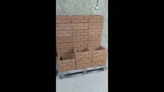 Блоки ростверка забора Шамотный кирпич