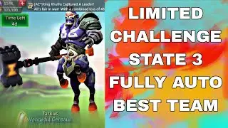 LORD'S MOBILE LIMITED CHALLENGE  STAGE 3 FULLY AUTO | VENGEFUL CENTAUR  STAGE 3 AUTO | TARKUS PAST