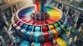 How Paint is Produced in Large Factories - Satisfying Mass Production