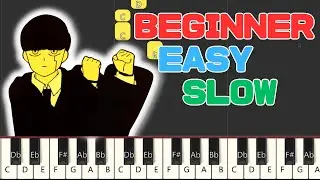 Bling-Bang-Bang-Born  - EASY SLOW BEGINNER PIANO TUTORIAL LESSON for Kids Adults with Piano notes