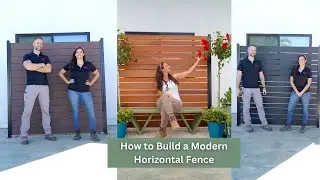 How to Build an Easy Modern Horizontal Fence Using a Slat Fence Kit