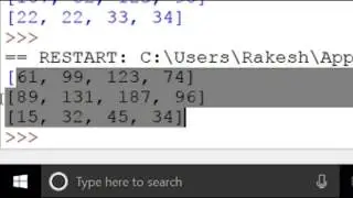 Matrix Multiplication Program in Python Programming Language using Initialization
