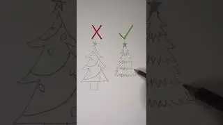 How to draw Christmas trees 🎄 