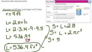 Surface Area of Cylinders
