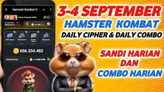 sandi Harian Hamster Kombat Hari Ini 3 September | Hamster Kombat Daily Cipher Today Code