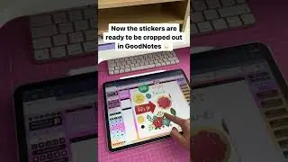 How to use paper stickers on a digital planner | GoodNotes tutorial