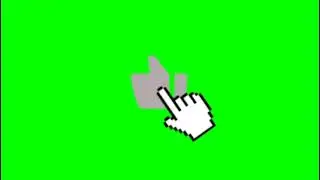 like button green screen effect