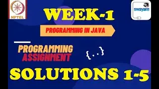 Java in programming-Nptel week 1||Programming assignment 1-5||nptel||NPTEL JAVA SOLUTION ||July 2021