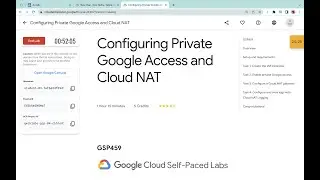 Configuring Private Google Access and Cloud NAT || 