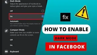 How to Enable Dark Mode in Facebook Account in 2023