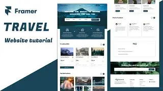 Making a Travel website from scratch| Learn Framer in just 15 minutes