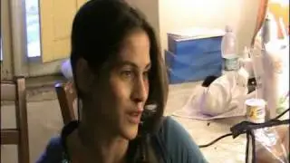 Tresy Taddei al trucco per L'Erede