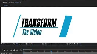 How to make Minimalist Lower Third In After effects