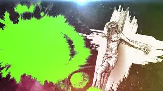 Jesus cross with green screen texture | vfx footage