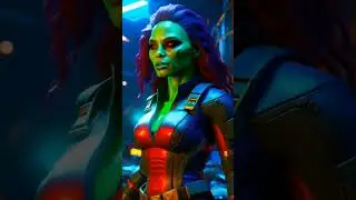 Deadly Assassin Unleashed: Animated Photo Montage of Gamora! #marvelfan #superheroanimation