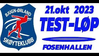 Testløp i FOSENHALLEN 21. okt 2023