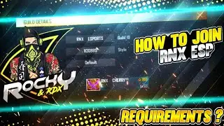 How to join Rocky & Rdx ESPORTS Guild | Rocky & Rdx Guild join #rocky&rdx #freefire #esportsguild