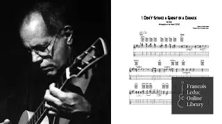 I Don't Stand a Ghost of a Chance - Joe Beck (Transcription)