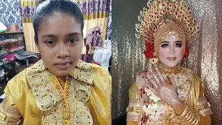 Pengantin Bugis hijab,mirip boneka!!!