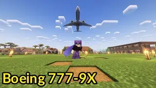 Boeing 777-9X in Minecraft (Build)