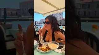 Kylie Jenner with her children and friends in Italy