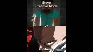 Creative Mode Steve vs Saitama (Minecraft | One Punch Man)