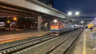 Электровоз ЧС7-027 «Москва-Минск» станция Кунцевская. 24.06.2023.