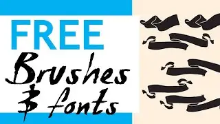 FREE Digital BRUSHES & FONTS - Artist Tools, Photoshop Resources & More